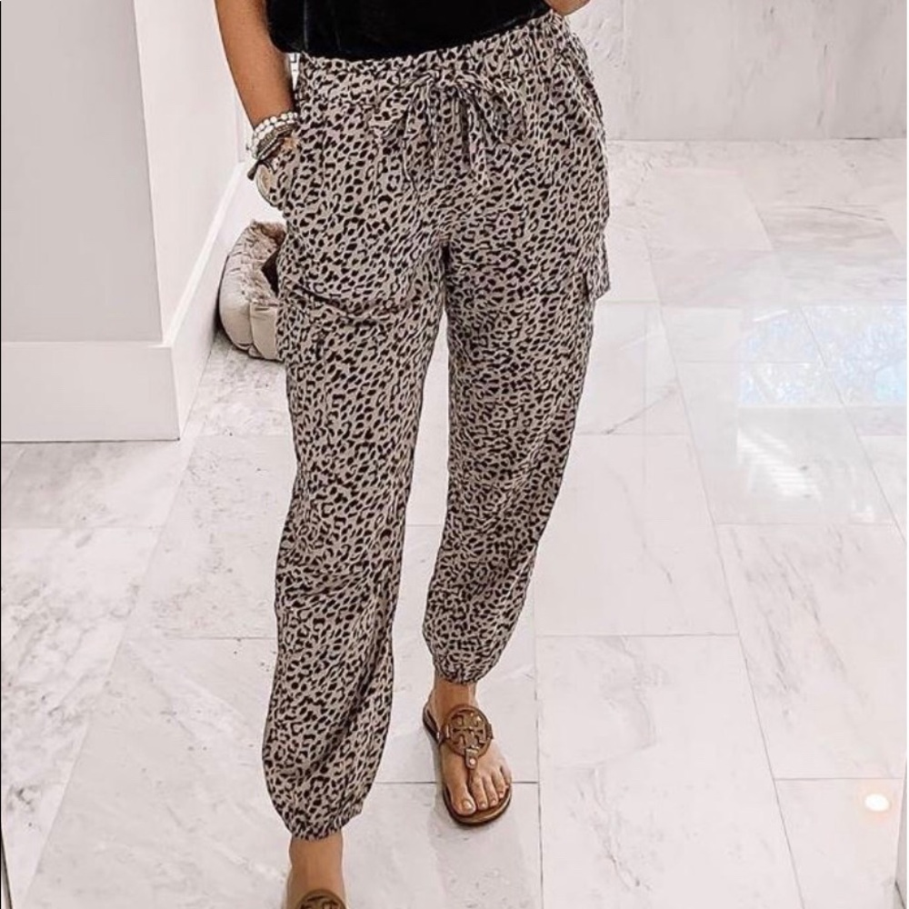 Leopard Print Joggers